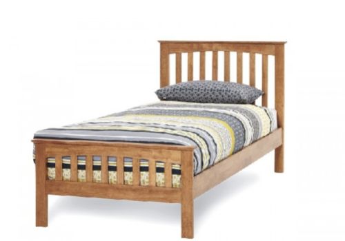 Serene Amelia 3ft Single Oak Finish Wooden Bed Frame