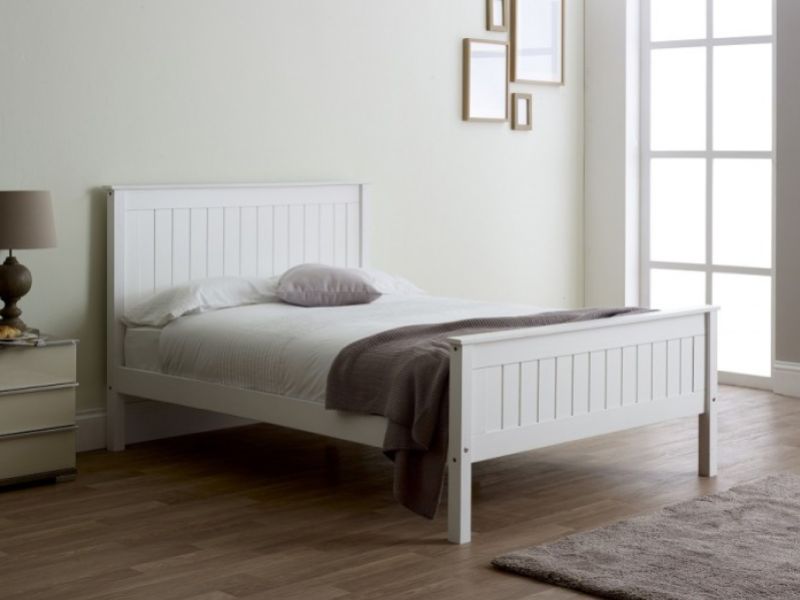Limelight Taurus 4ft6 Double White Wooden Bed Frame