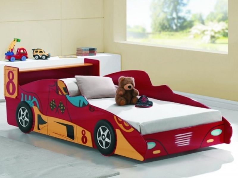 Joseph F1 Racer Red 3ft Single Car Bed Frame