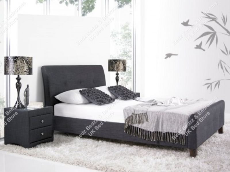 Kaydian Amble 5ft Kingsize Slate Fabric Bed