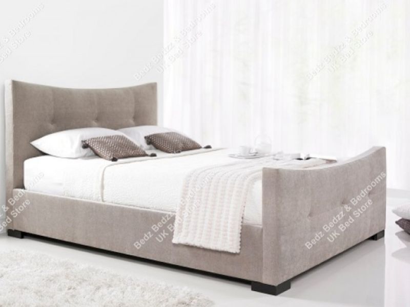 Kaydian Seaton 5ft Kingsize Mink Fabric Bed