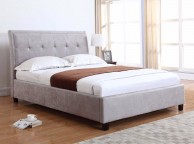 Flair Furnishings Charlotte 4ft6 Double Silver Fabric Ottoman Bed Frame Thumbnail