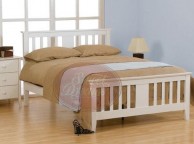 Sweet Dreams Kestrel 3ft Single White Wooden Bed Frame Thumbnail