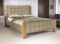 Limelight Saturn 4ft6 Double Oatmeal Fabric Bed Frame Thumbnail