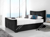Kaydian Seaton 4ft6 Double Black Fabric Bed Thumbnail