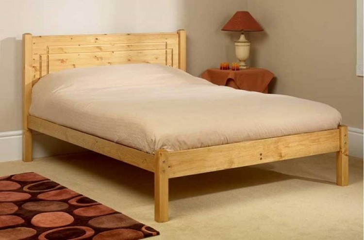  Low Foot End 5ft Kingsize Pine Wooden Bed Frame by Friendship Mill