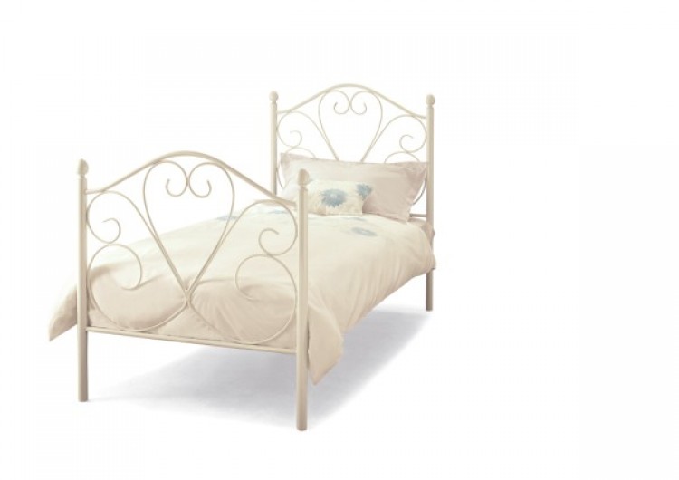 ... - Bed Metal Beds Ballet 3ft Single White Four Poster Metal Bed Frame