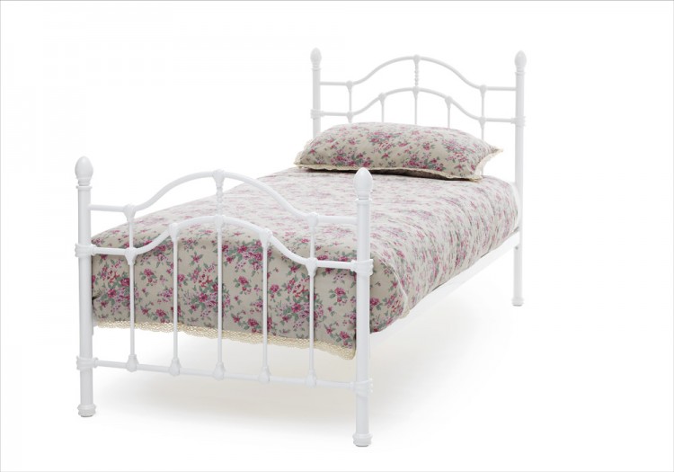 Silver Metal Double Bed Frame Silver Metal Double Bed Frame