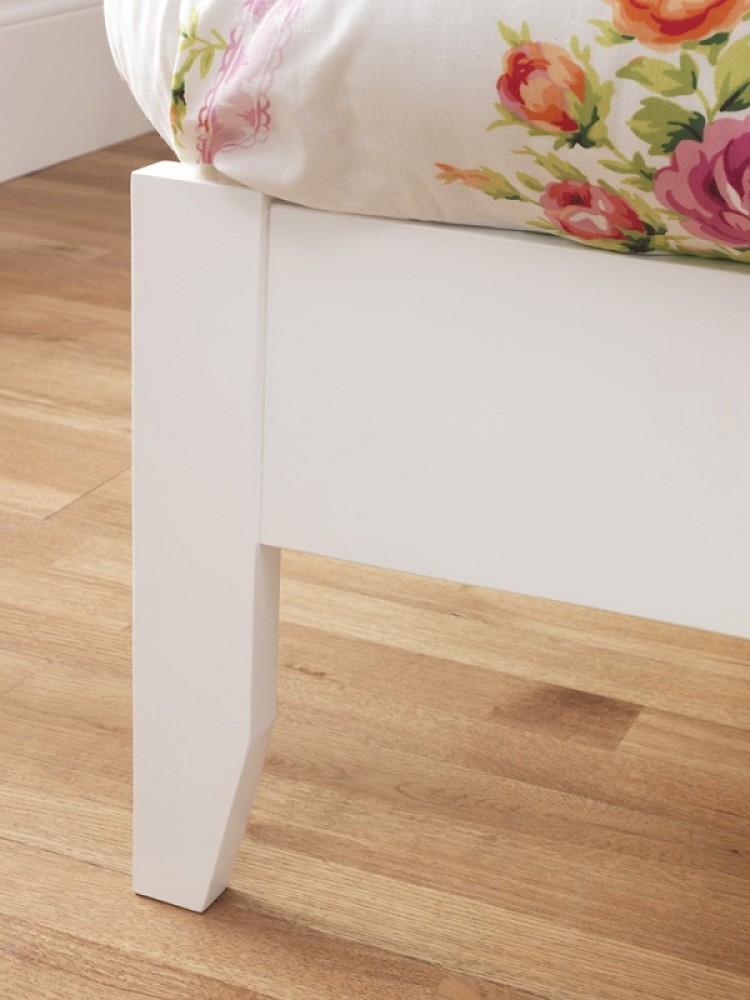 Serene Freya 3ft Single White Wooden Bed Frame by Serene Furnishings 750 x 1000