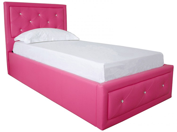 Leather Storage Ottoman <<<< Home Furniture Home GFW Hollywood 3ft Single Hot Pink Faux Leather Ottoman Lift Bed Frame - Leather Storage Ottoman <<<< Home Furniture Home