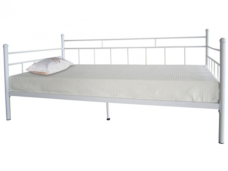White Metal Single Bed Frames 750 x 562