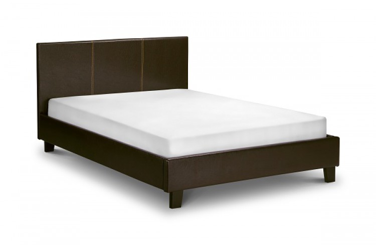 cheap leather beds with memory foam mattress