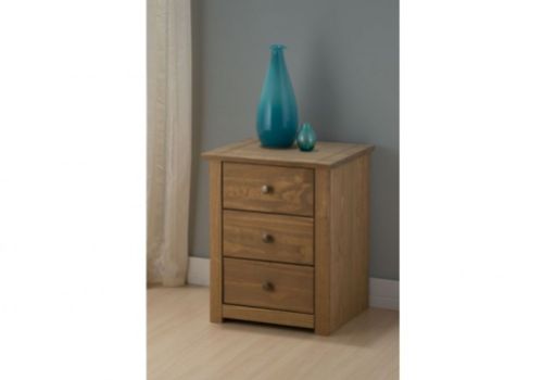 Birlea Santiago 3 Drawer Bedside Cabinet