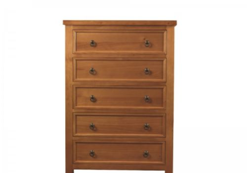 Sweet Dreams Curlew 5 Drawer Wooden Chest of Drawers in Oak