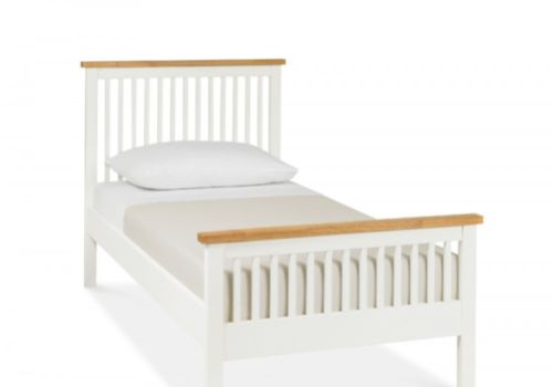 Bentley Designs Atlanta 2 Tone 3ft Single High Foot End Bed Frame