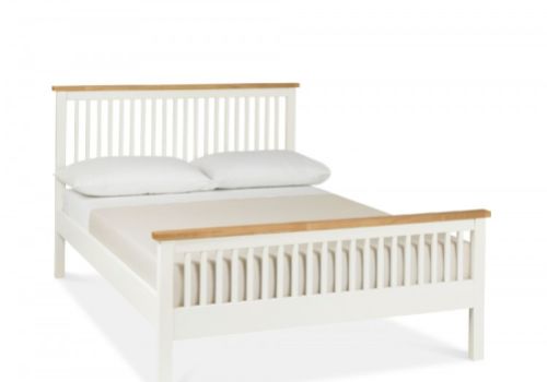 Bentley Designs Atlanta 2 Tone 4ft6 Double High Foot End Bed Frame