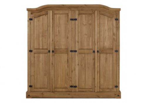 Birlea Corona Pine 4 Door Wardrobe