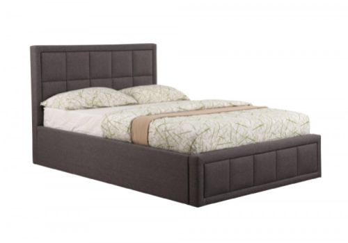 Sweet Dreams Sia 4ft6 Double Grey Fabric Ottoman Bed Frame