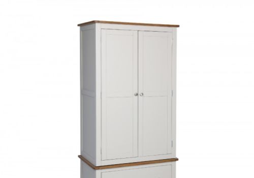 Sweet Dreams Cooper Pale Grey And Oak 2 Door Wardrobe