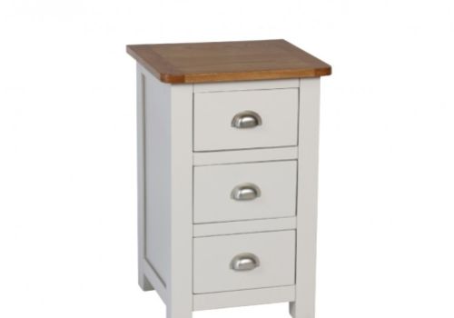 Sweet Dreams Cooper Pale Grey And Oak 3 Drawer Bedside