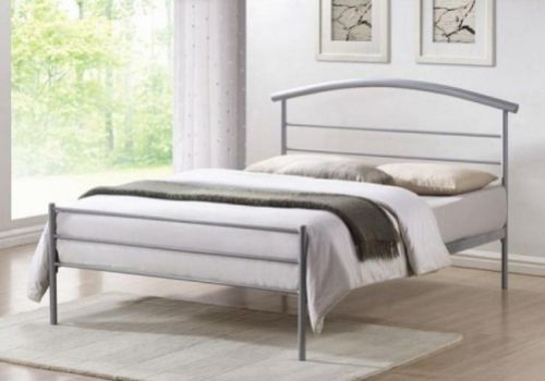 Time Living Brennington 4ft6 Double Silver Metal Bed Frame