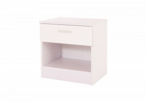 GFW Ottawa 1 Drawer Bedside In White