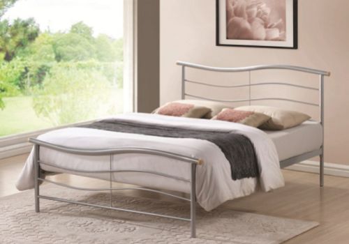 Time Living Waverley 3ft Single Silver Metal Bed Frame
