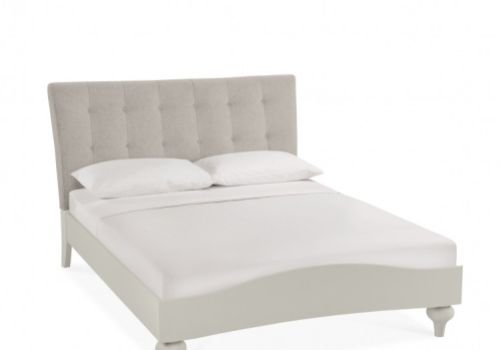 Bentley Designs Montreux Urban Grey And Vertical Stitch Upholstered 5ft Kingsize Bed Frame