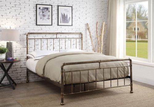 Flintshire Cilcain 5ft Kingsize Antique Bronze Metal Bed Frame