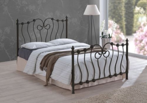 Time Living Inova 4ft Small Double Black Metal Bed Frame