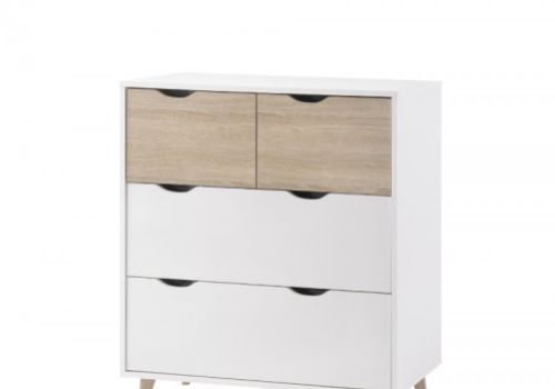 LPD Stockholm 2 Plus 2 Drawer Chest In White And Oak