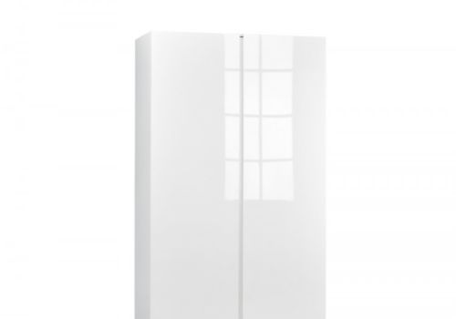 LPD Puro 2 Door Wardrobe In White Gloss