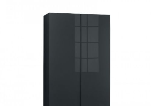 LPD Puro 2 Door Wardrobe In Charcoal Gloss