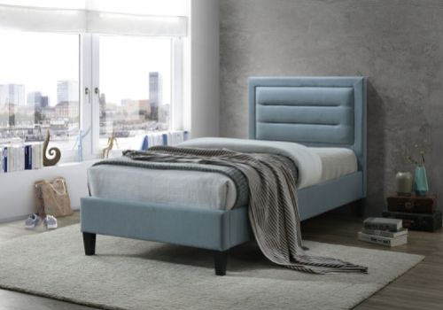 Limelight Picasso 4ft Small Double Blue Fabric Bed Frame