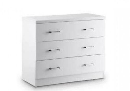 LPD Novello 3 Drawer Chest In White Gloss