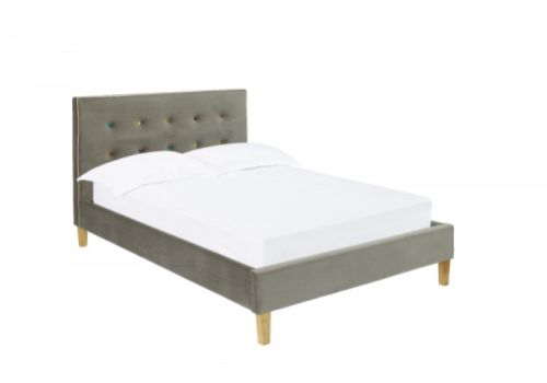 LPD Camden 5ft Kingsize Grey Fabric Bed Frame