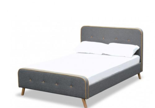 LPD Loft 5ft Kingsize Grey Fabric Bed Frame