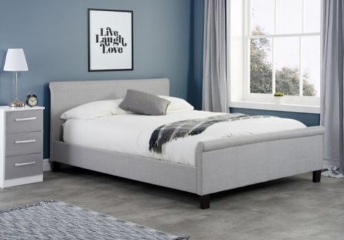 Birlea Stratus 4ft Small Double Grey Fabric Bed Frame