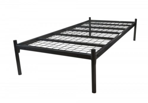 STORE CLEARANCE Metal Beds Platform 4ft (120cm) Small Double Contract Black Metal Bed Frame
