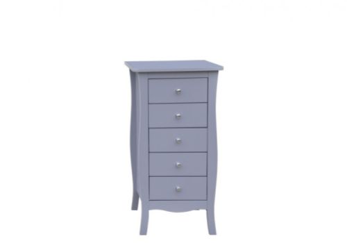 Birlea Paris 5 Drawer Chest In Grey