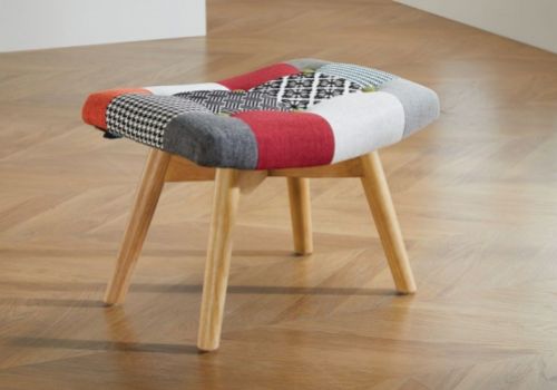 Birlea Sloane Stool In Patchwork Fabric BUNDLE DEAL