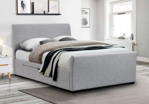 Julian Bowen Capri 4ft6 Double Grey Fabric Storage Bed