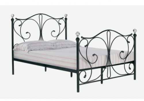 LPD Florence 5ft Kingsize Black Metal Bed Frame