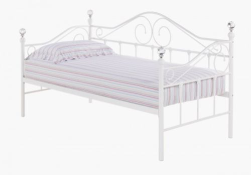 LPD Florence 3ft Single White Metal Day Bed Frame
