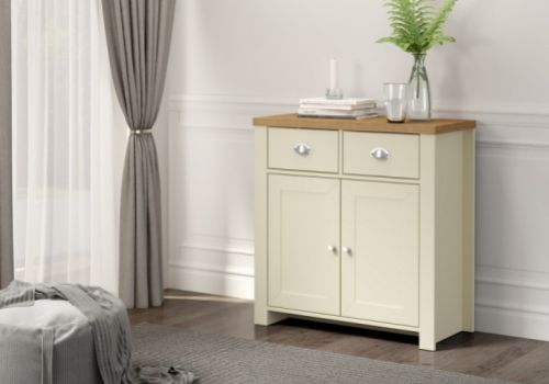 Birlea Winchester 2 Door 2 Drawer Sideboard In Cream And Oak