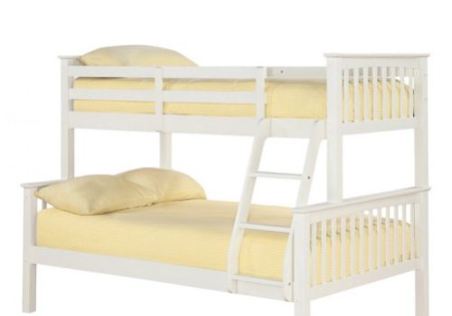 LPD Otto White Wooden Triple Sleeper Bunk Bed
