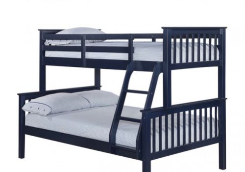 LPD Otto Navy Blue Wooden Triple Sleeper Bunk Bed
