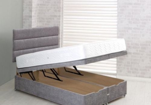 Vogue 4ft Small Double End Lift Ottoman Bed Base (Choice Of Colours)
