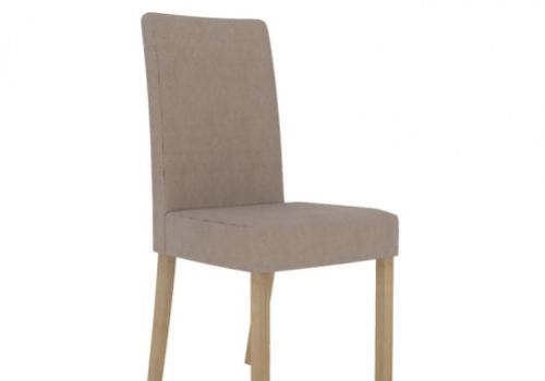 LPD Melodie Pair Of Beige Fabric Dining Chairs