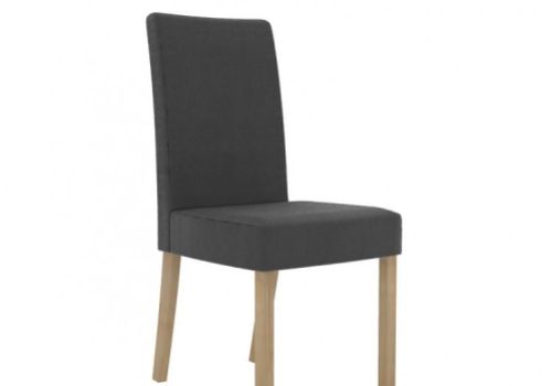 LPD Melodie Pair Of Grey Fabric Dining Chairs